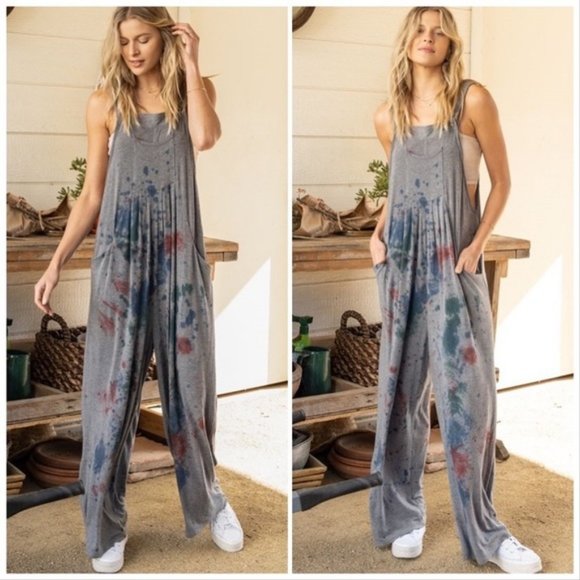 POL Paint the Town Dyed Overalls - Picture 3 of 14